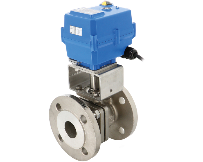Split-body stainless steel ball valve 763 DN15 + TCR-02N 24V AC/DC